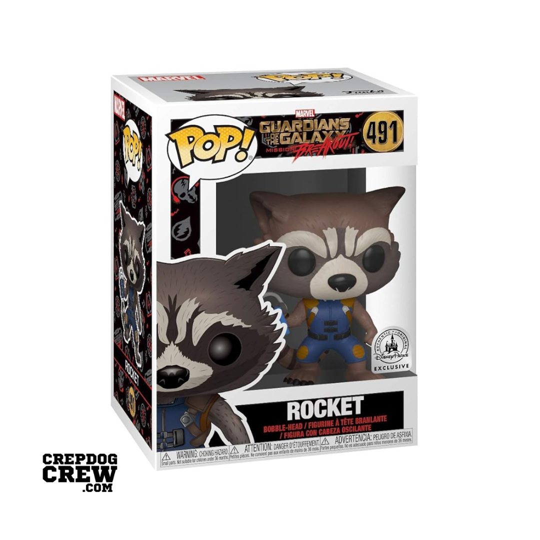 Funko Pop! Marvel: Guardians of The Galaxy Mission Breakout - Rocket #491