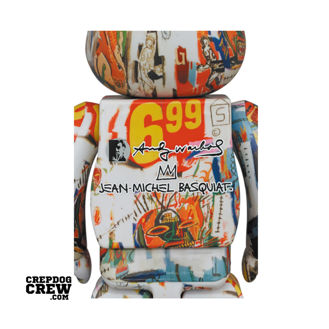 Bearbrick Andy Warhol x JEAN-MICHEL BASQUIAT #4 1000%