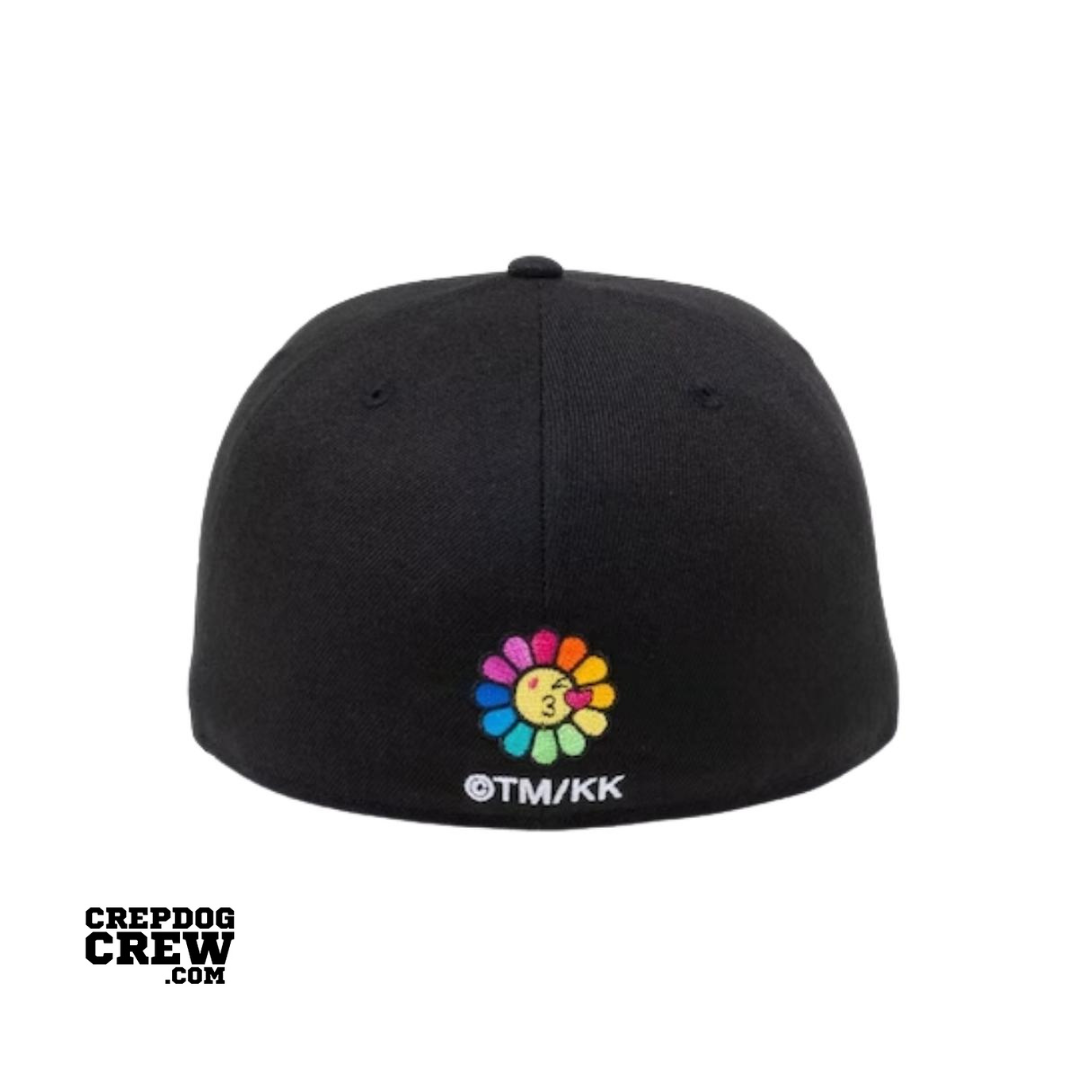 New Era x Takashi Murakami Flower Flag 59Fifty Fitted Hat Black Rainbow