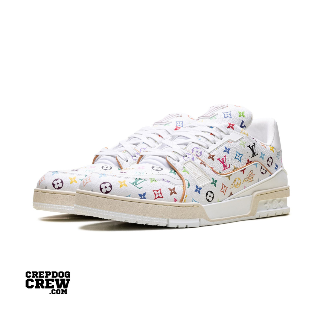 Louis Vuitton LV Trainer Takashi Murakami White