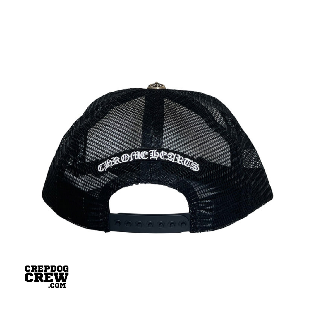 Chrome Hearts Multi Color Crosses Trucker Hat Black/White