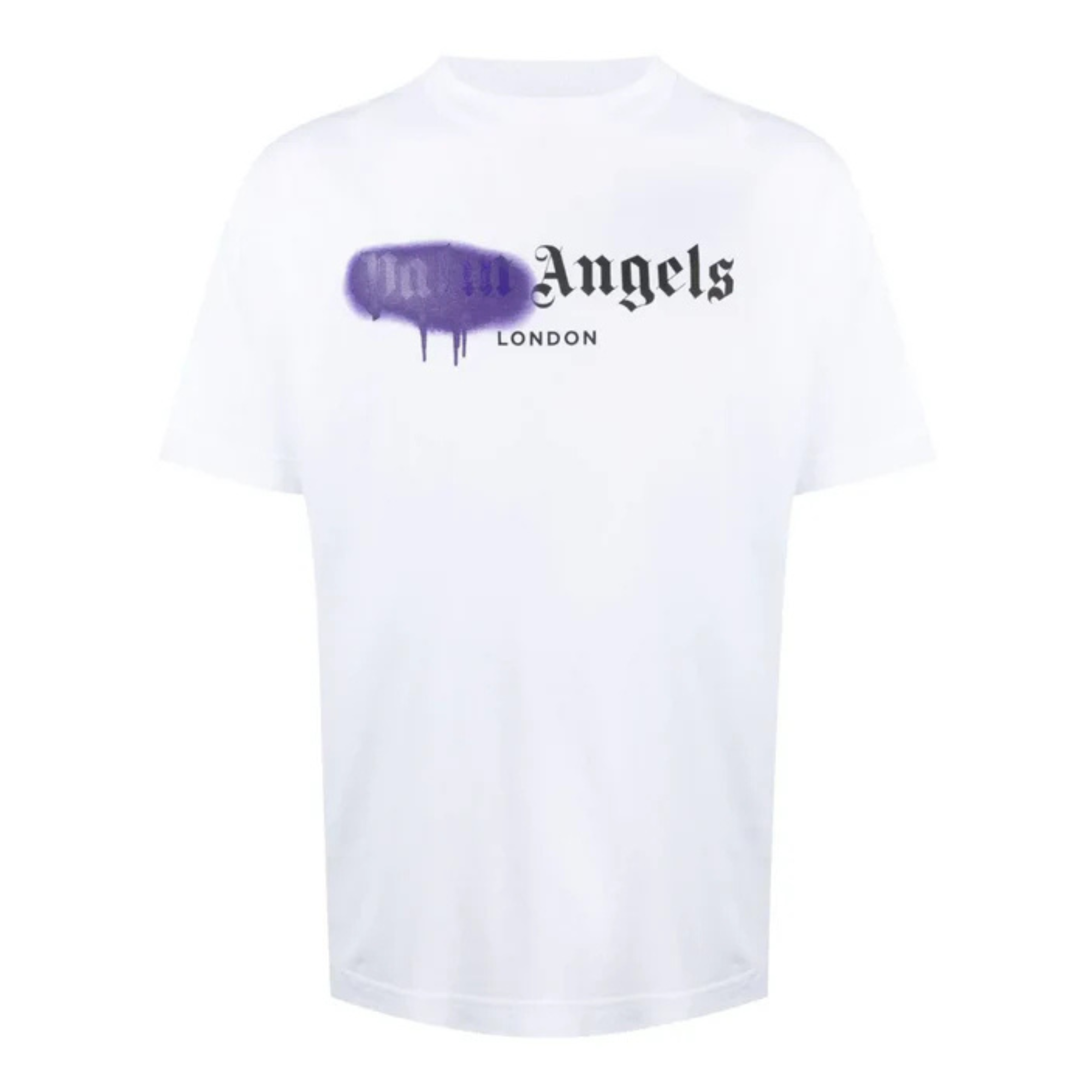 Palm Angels London Sprayed Logo T-shirt White