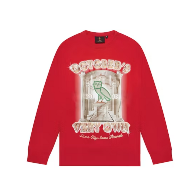 OVO Pen & Pixel Crewneck Red | OVO | HYPE by Crepdog Crew