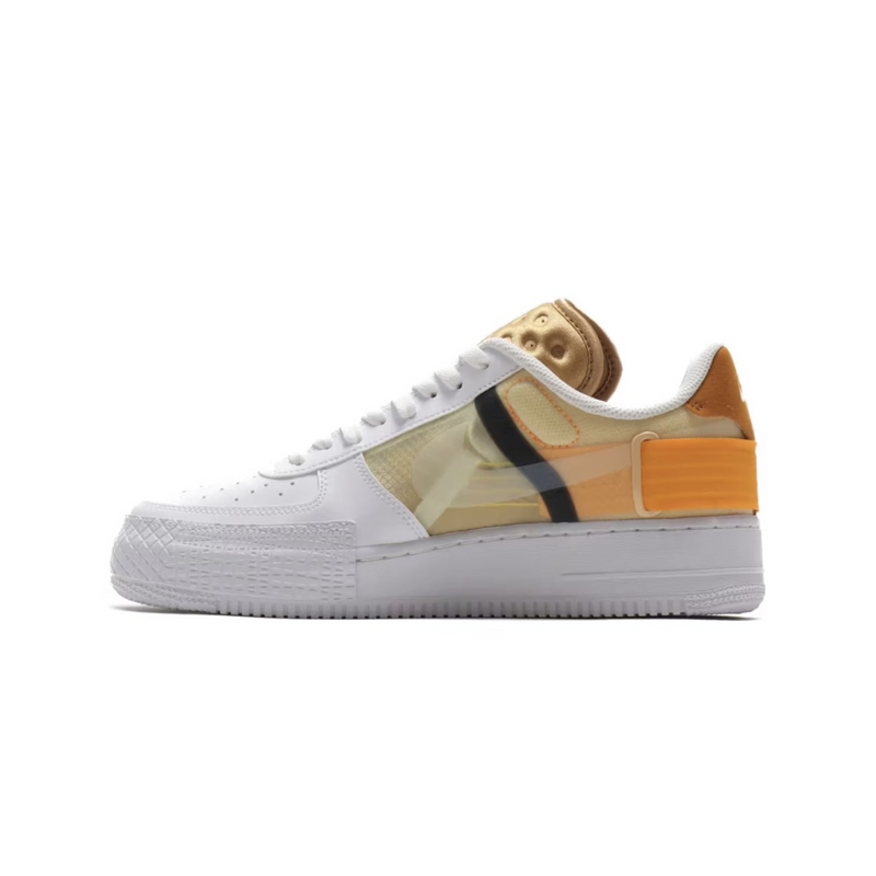 Nike Air Force 1 Type White Gold | Nike Air Force | Sneaker Shoes by Crepdog Crew