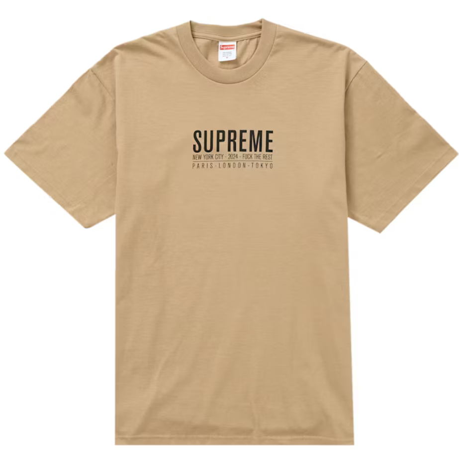 Supreme Paris Tee Khaki