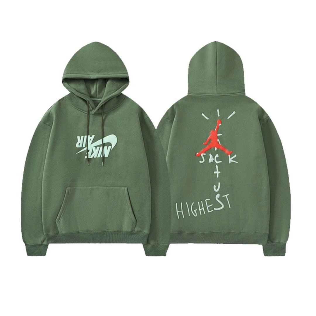 Travis Scott Jordan Cactus Jack Highest Hoodie Olive