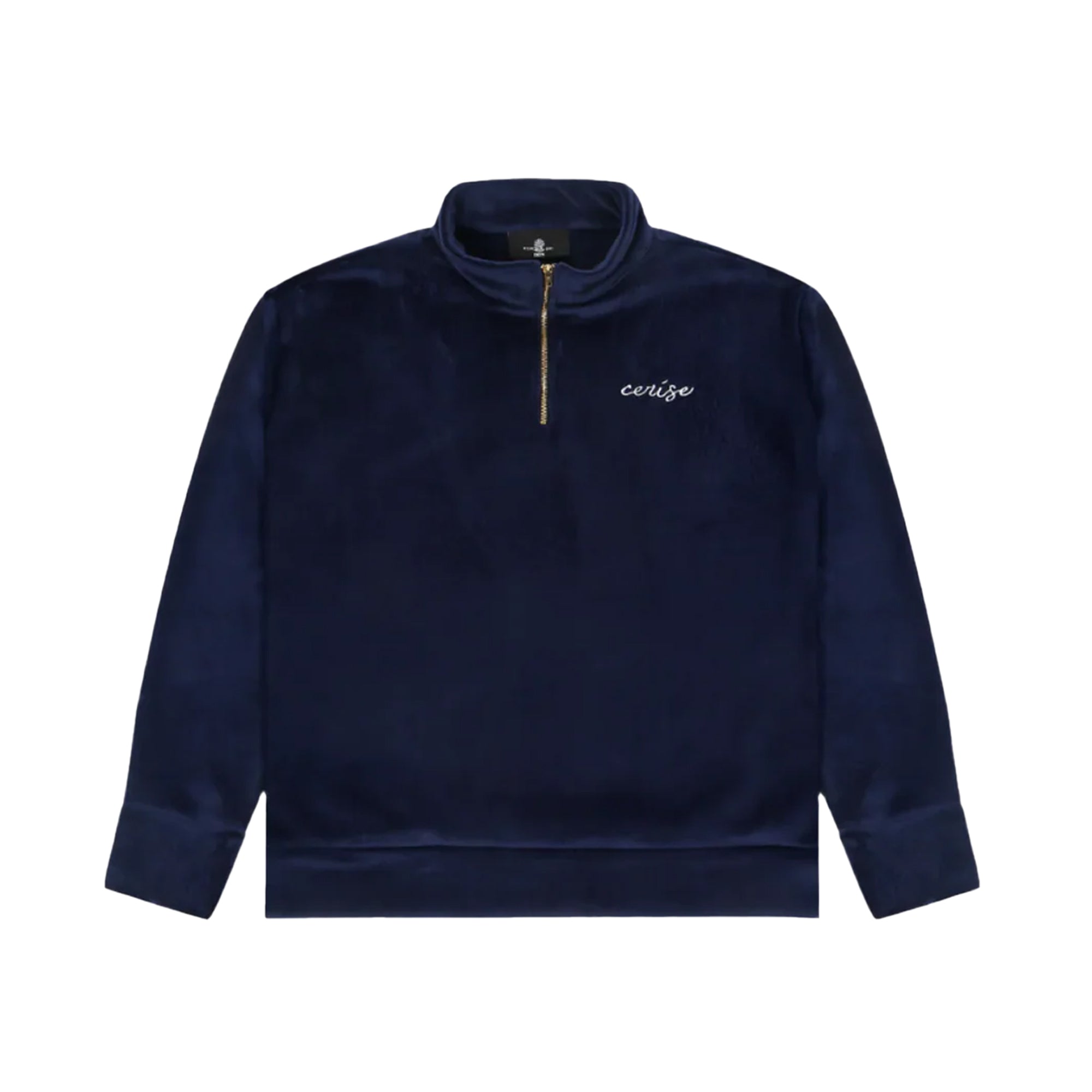 CERISE CORD HALF ZIP - NAVY BLUE