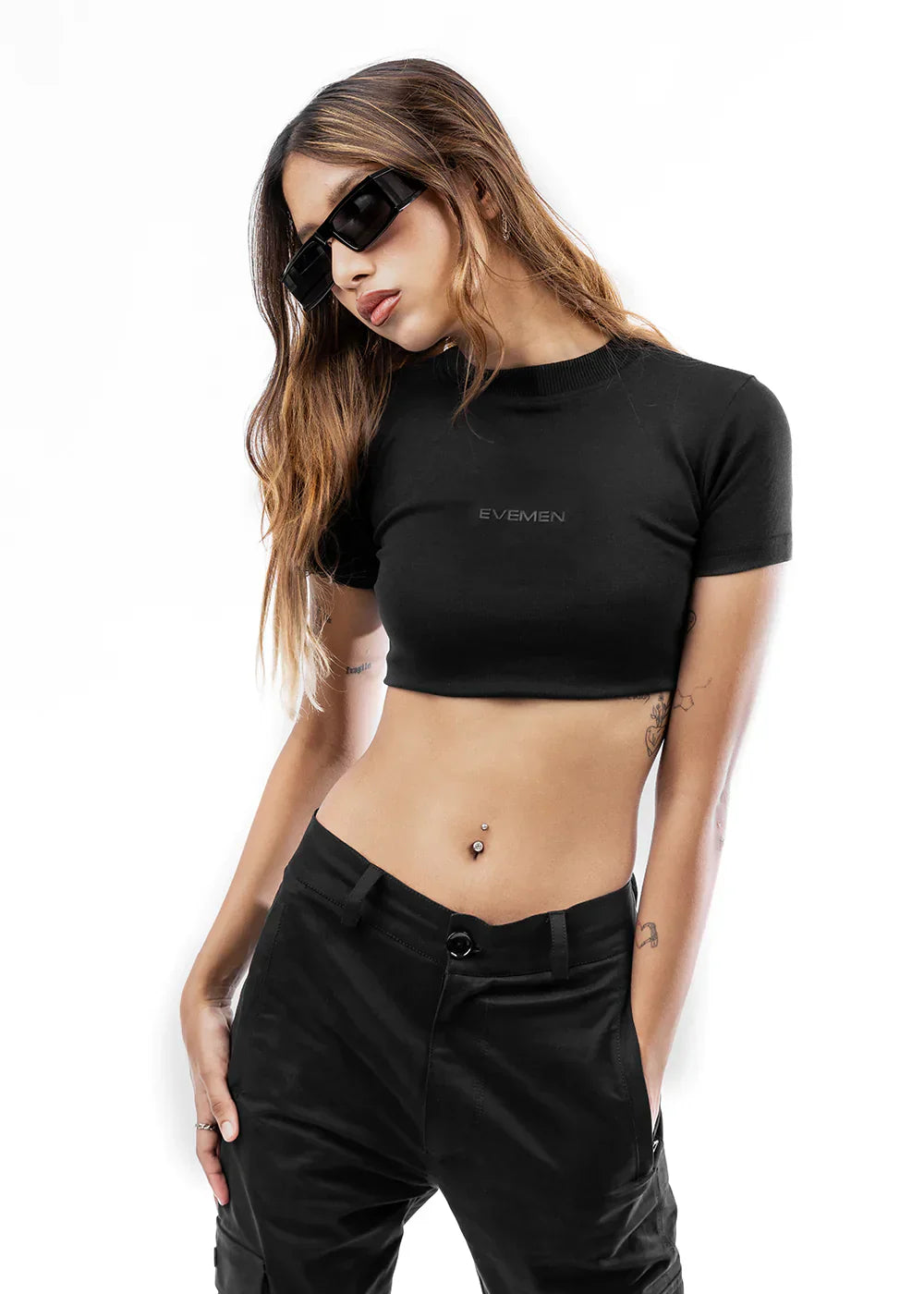 CROP TOP - BLACK