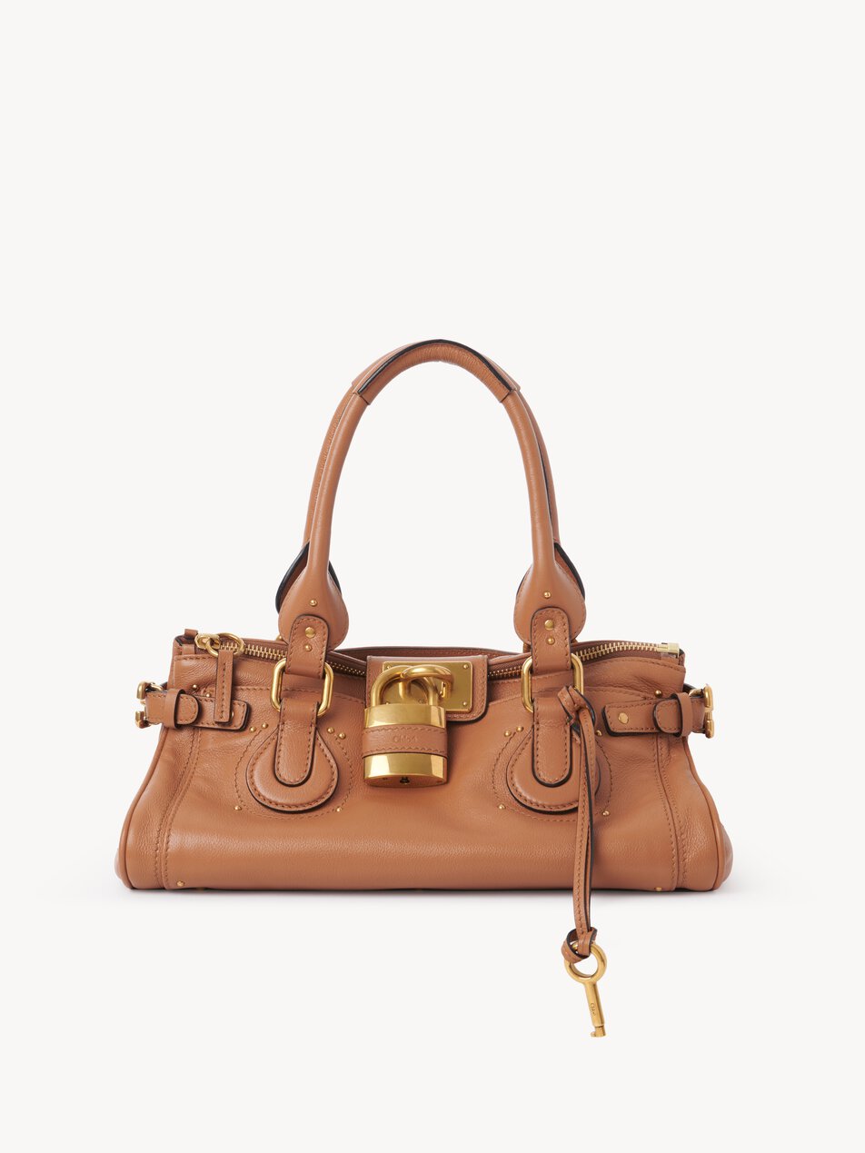 CHLOE Paddington bag in grained leather Mustang Brown