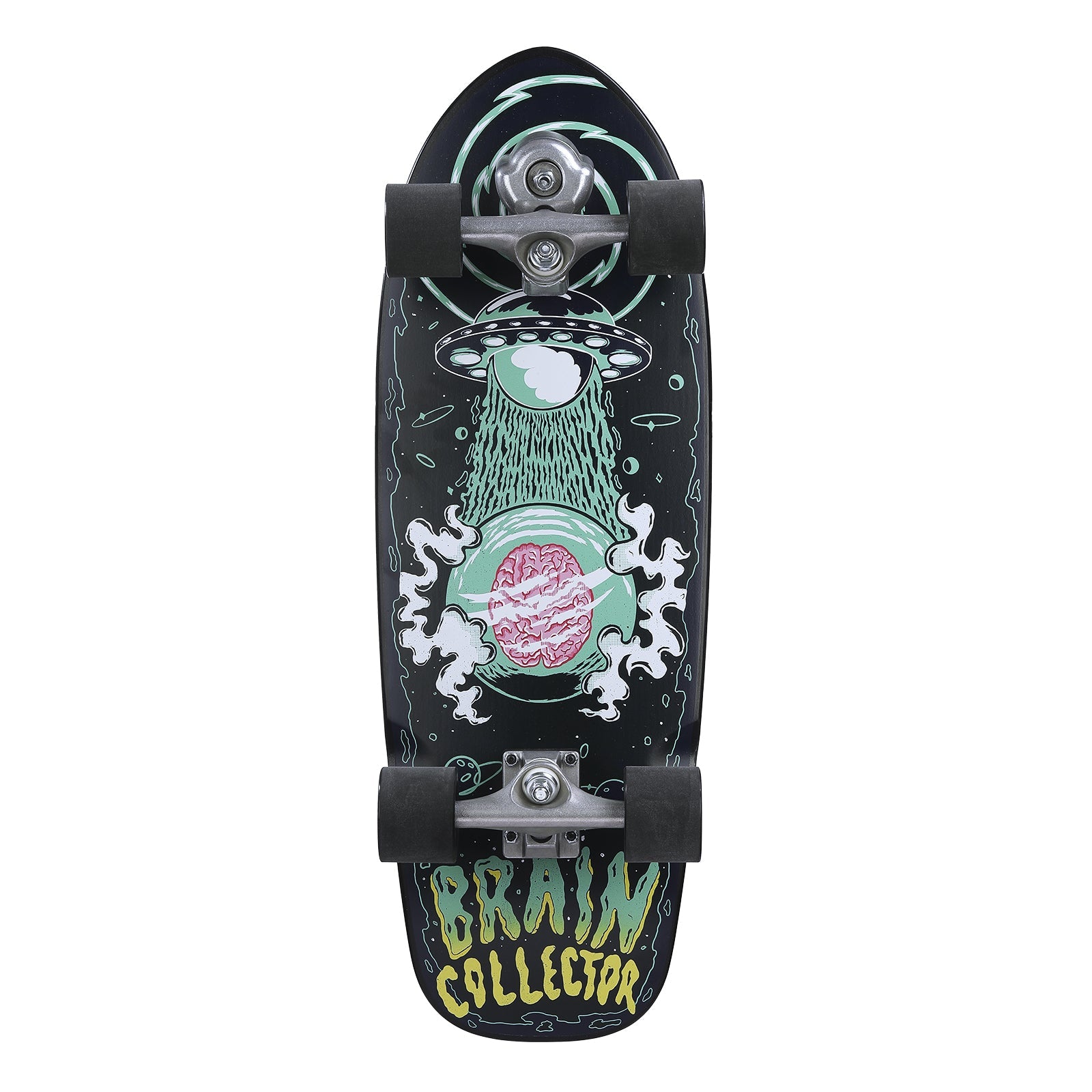 Grand Gopher Surf Skate-Brain Collector Green- 28 Inches (Best Size for Girl)