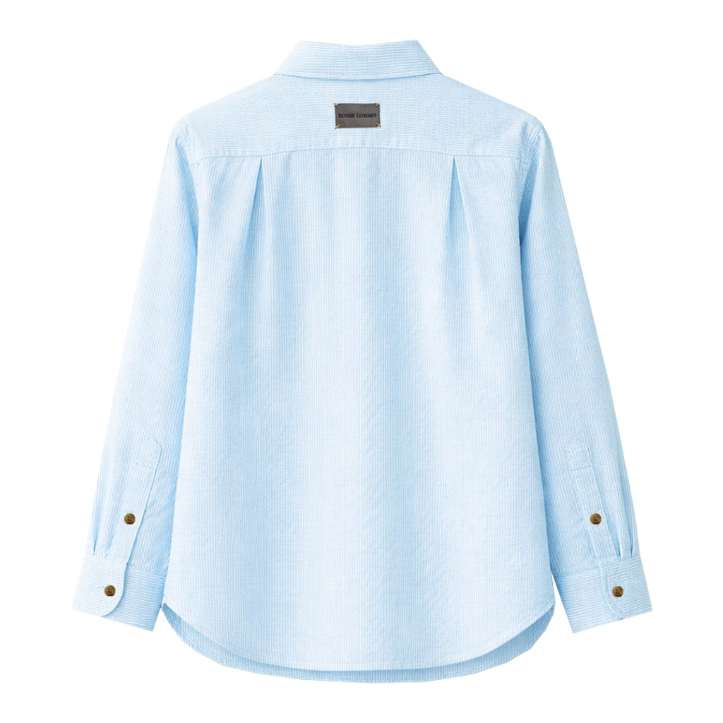 Beach Shirt in Blue Strips [Unisex]