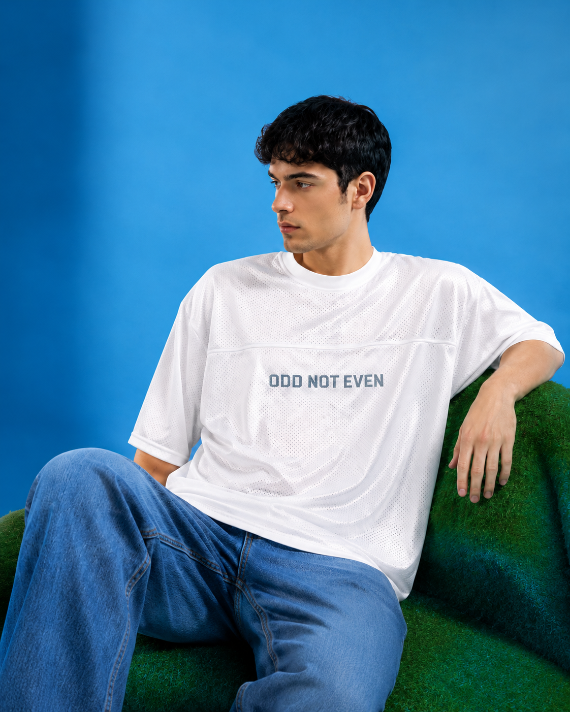 ODD Basic Jersey (White) - graphic streetwear fashion jersey, Odd Not Even