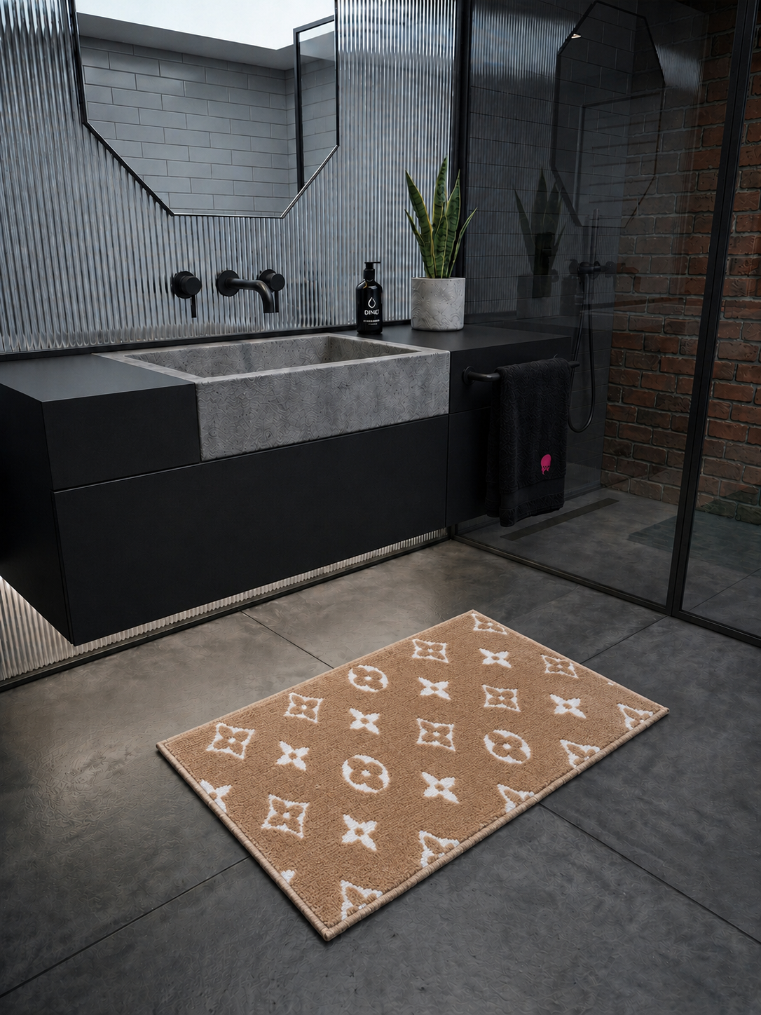 Sup Beige Bath Mat