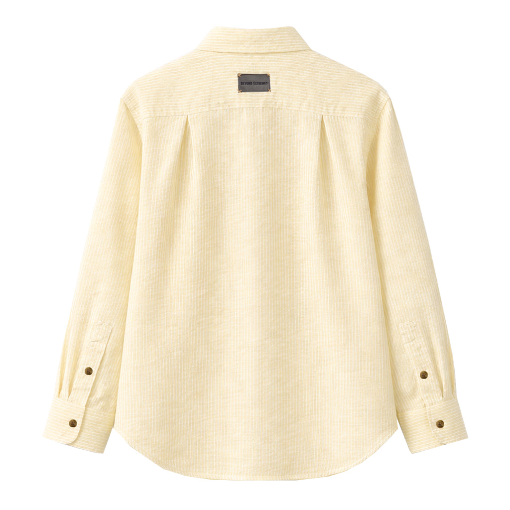 Beach Shirt in Yellow Strips [Unisex]