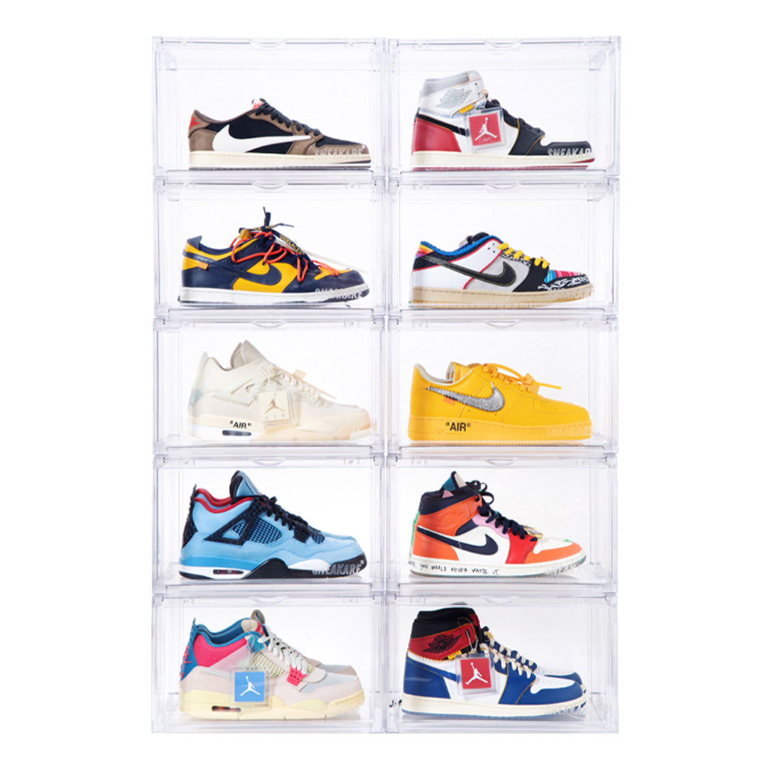 Stack'Em Sneaker Crates | Clear (Side Drop)
