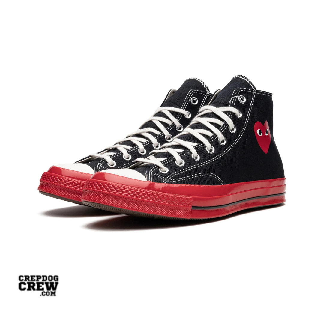 Converse Chuck Taylor All-Star 70 Hi Comme des Garcons PLAY Black Red Midsole