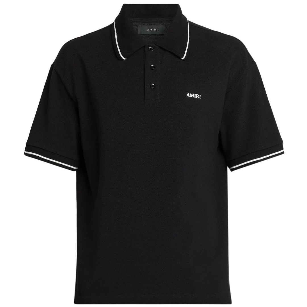 AMIRI POLO TEE BLACK