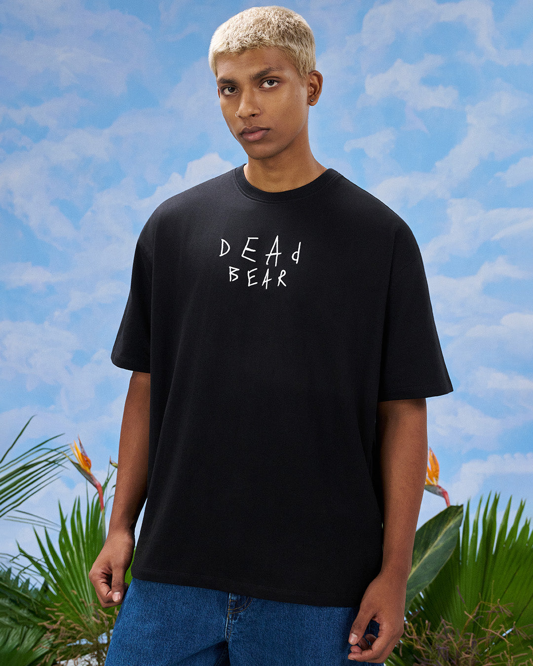 Scribbled Logo Tee Black