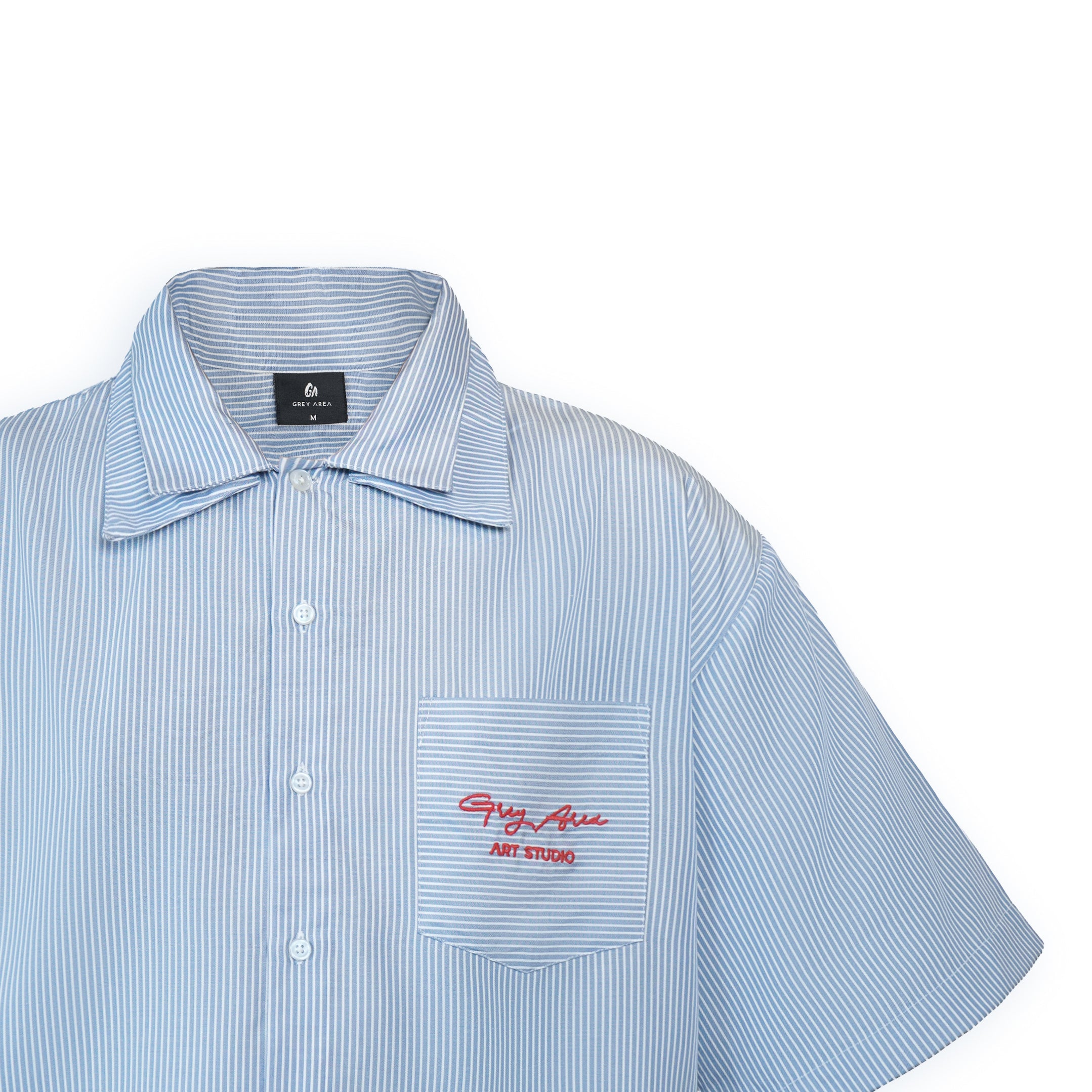 STRIPED CROP FIT SHIRT