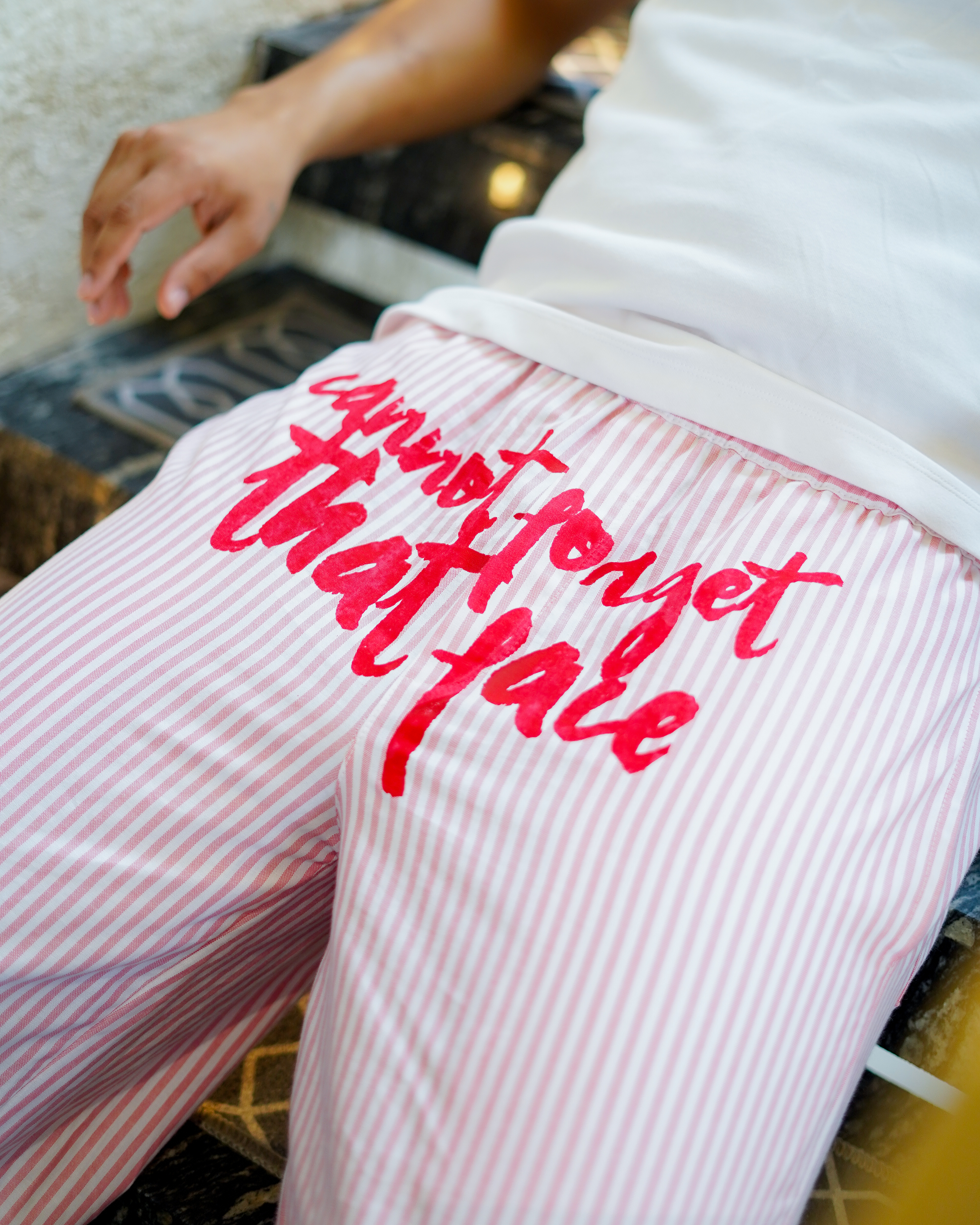 Can't Forget Striped Pants | Pastel Raspberry