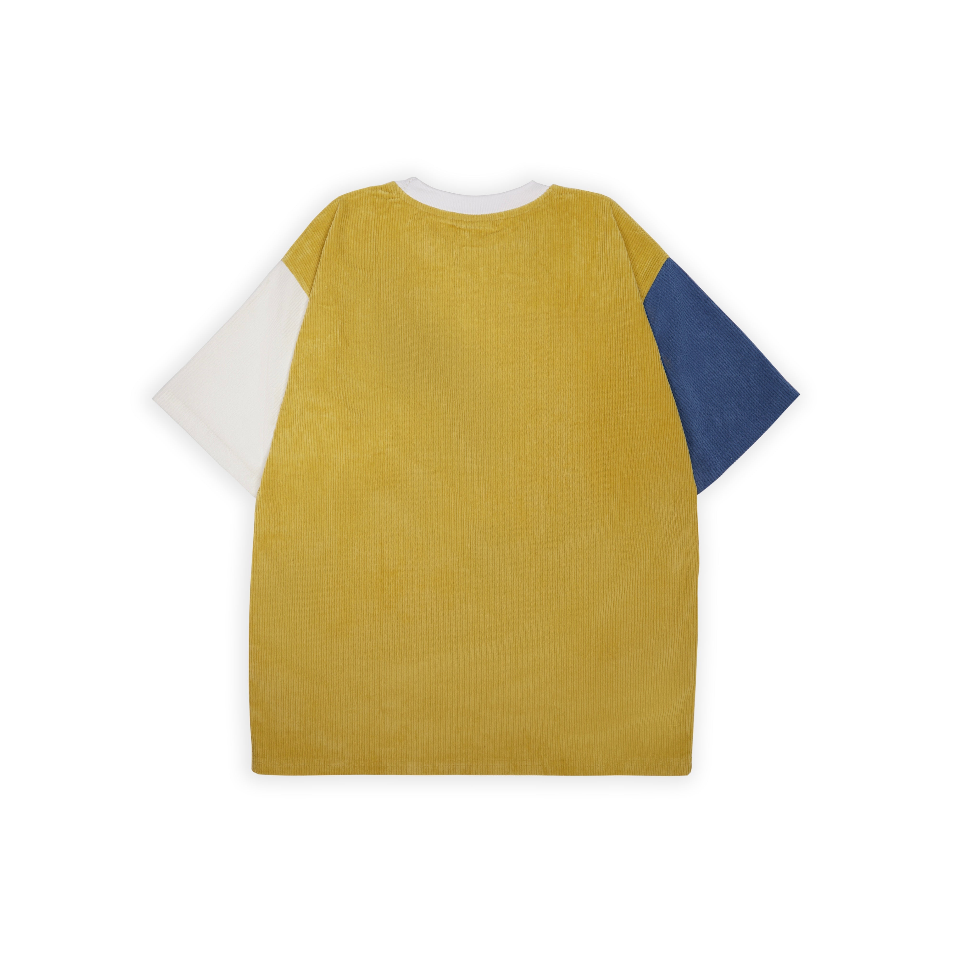 YELLOW CORDUROY T-SHIRT