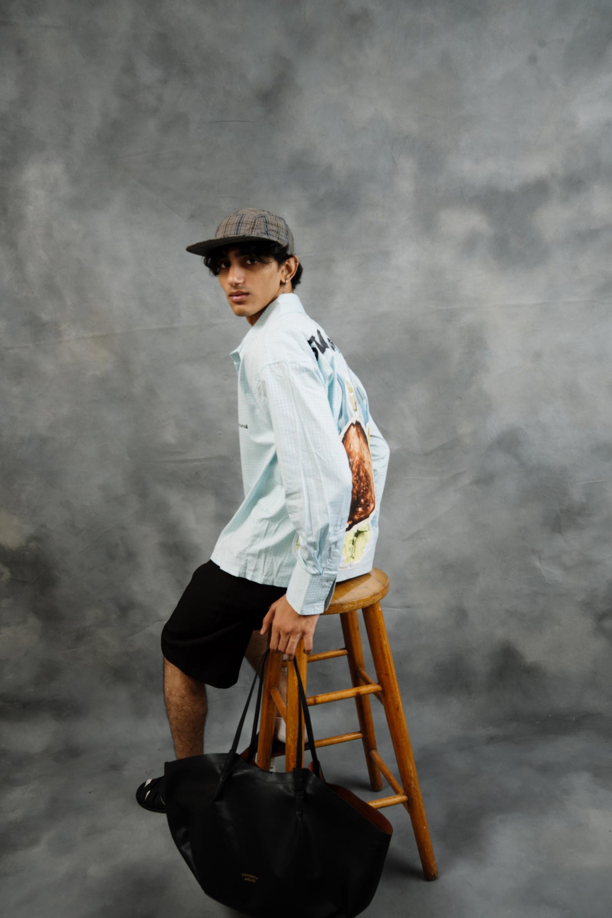 Burnt Toast Box Shirt | Honeycomb Blue