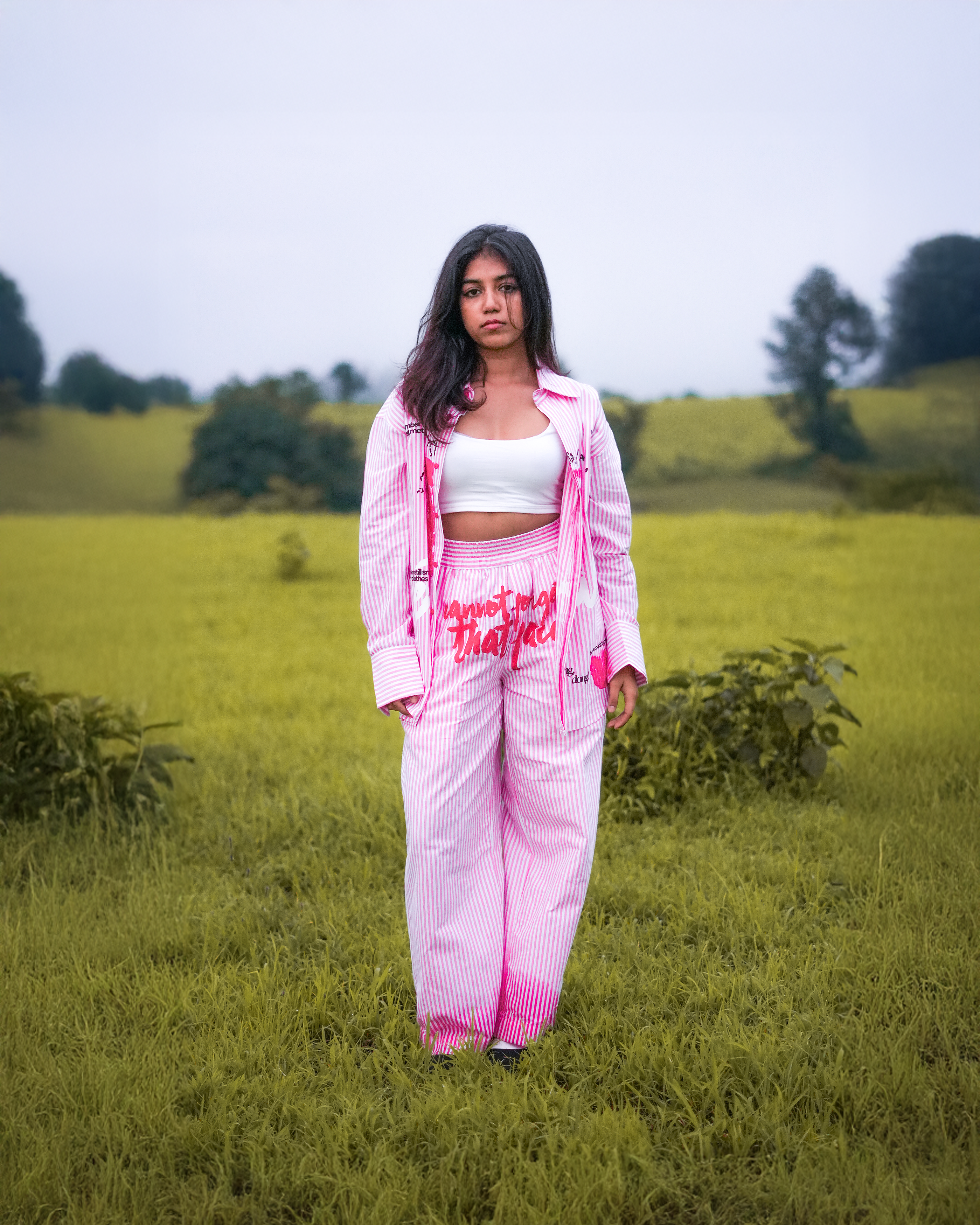 Can't Forget Striped Pants | Pastel Raspberry