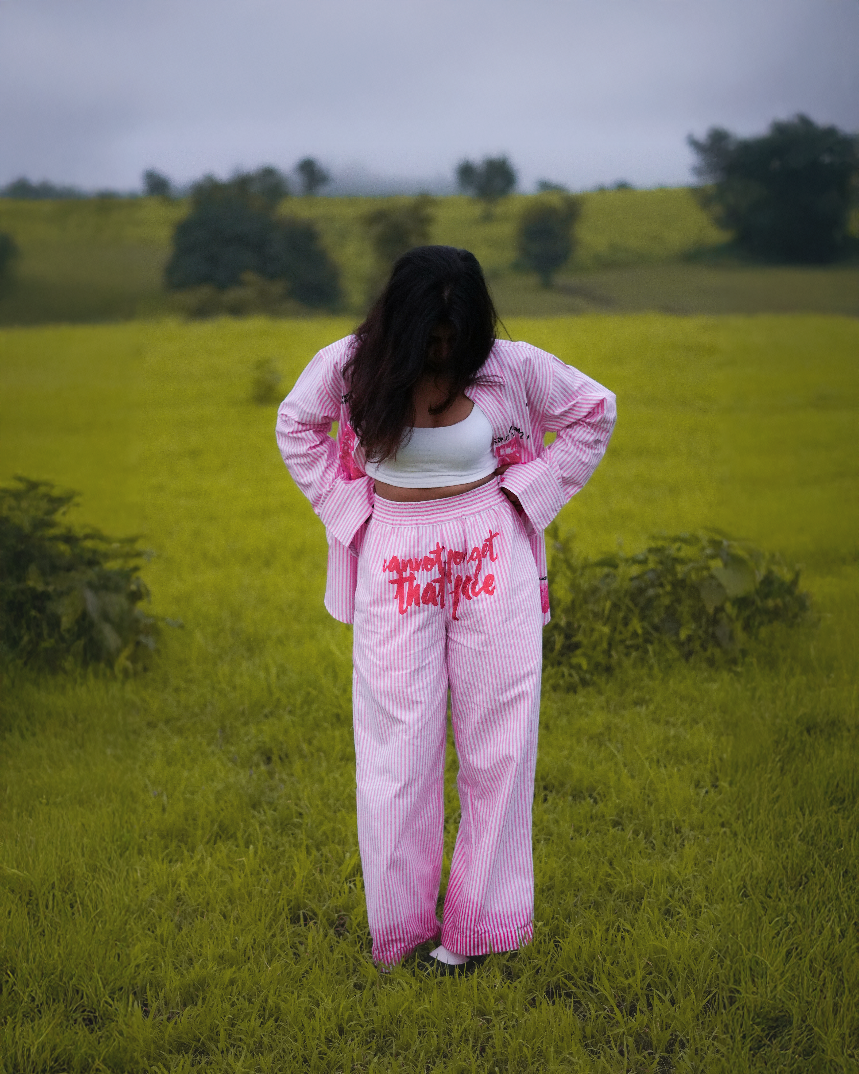 Can't Forget Striped Pants | Pastel Raspberry