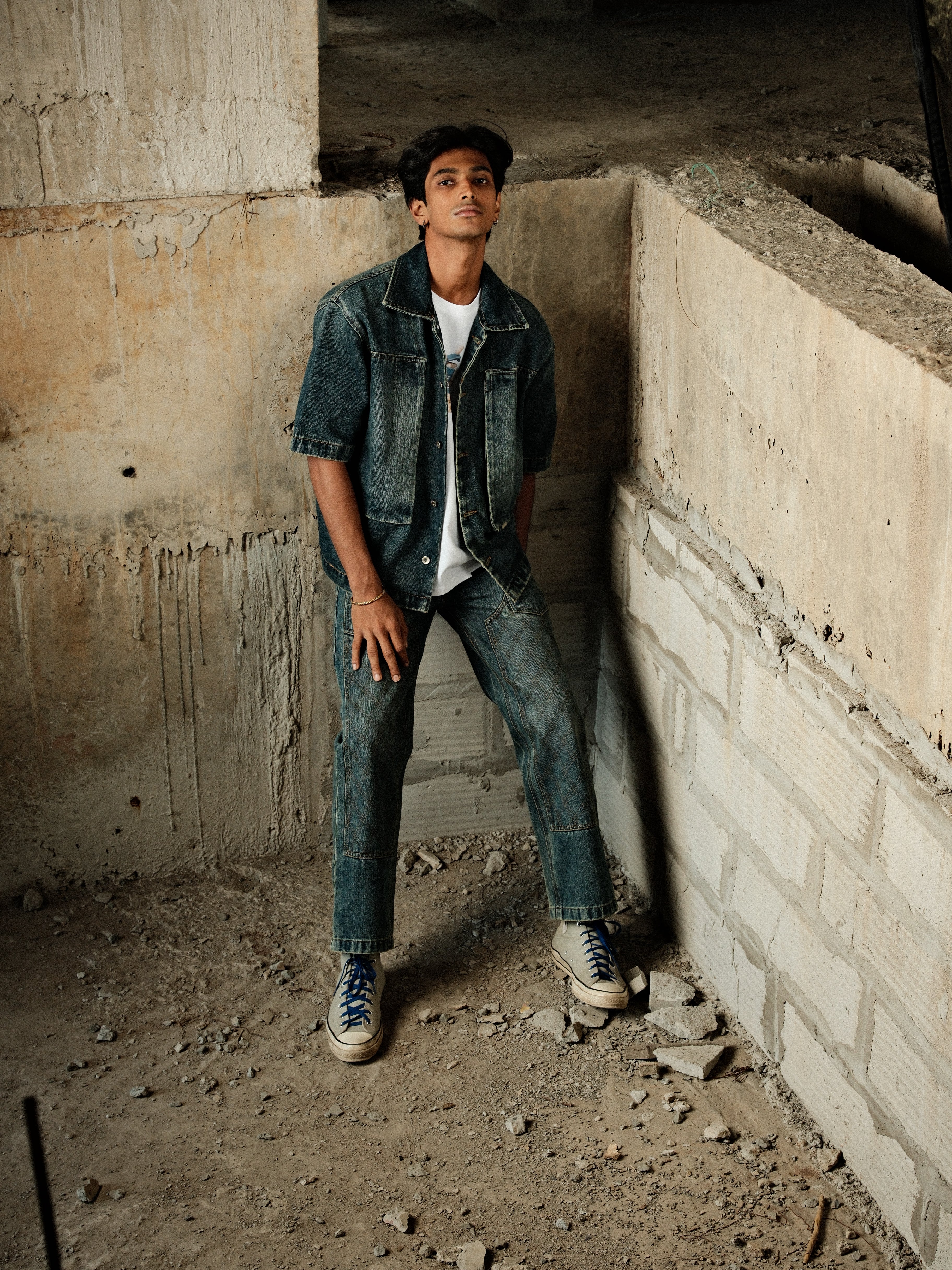 Utility Vault Denim Shirt -(Blue)