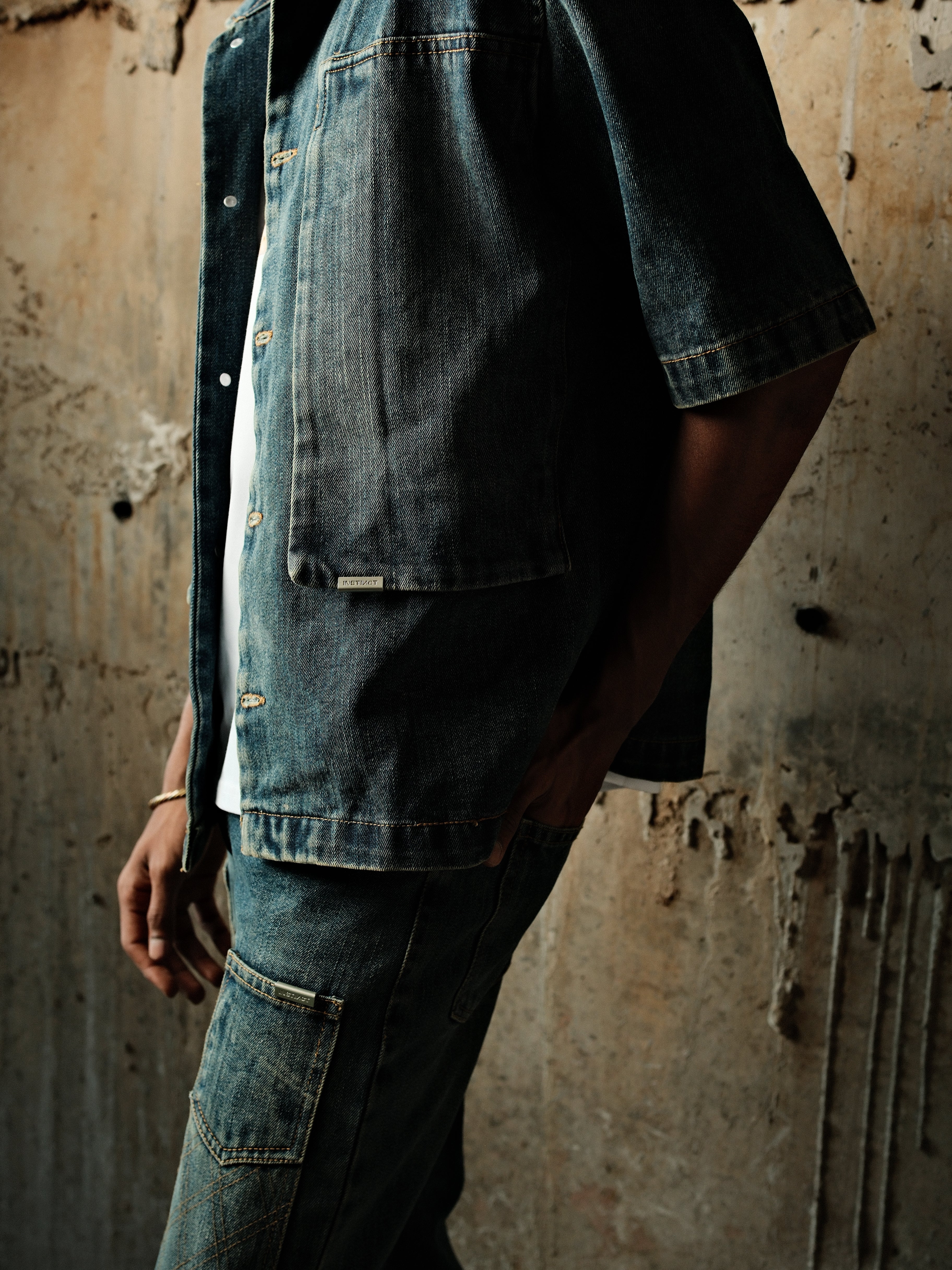 Utility Vault Denim Shirt -(Blue)