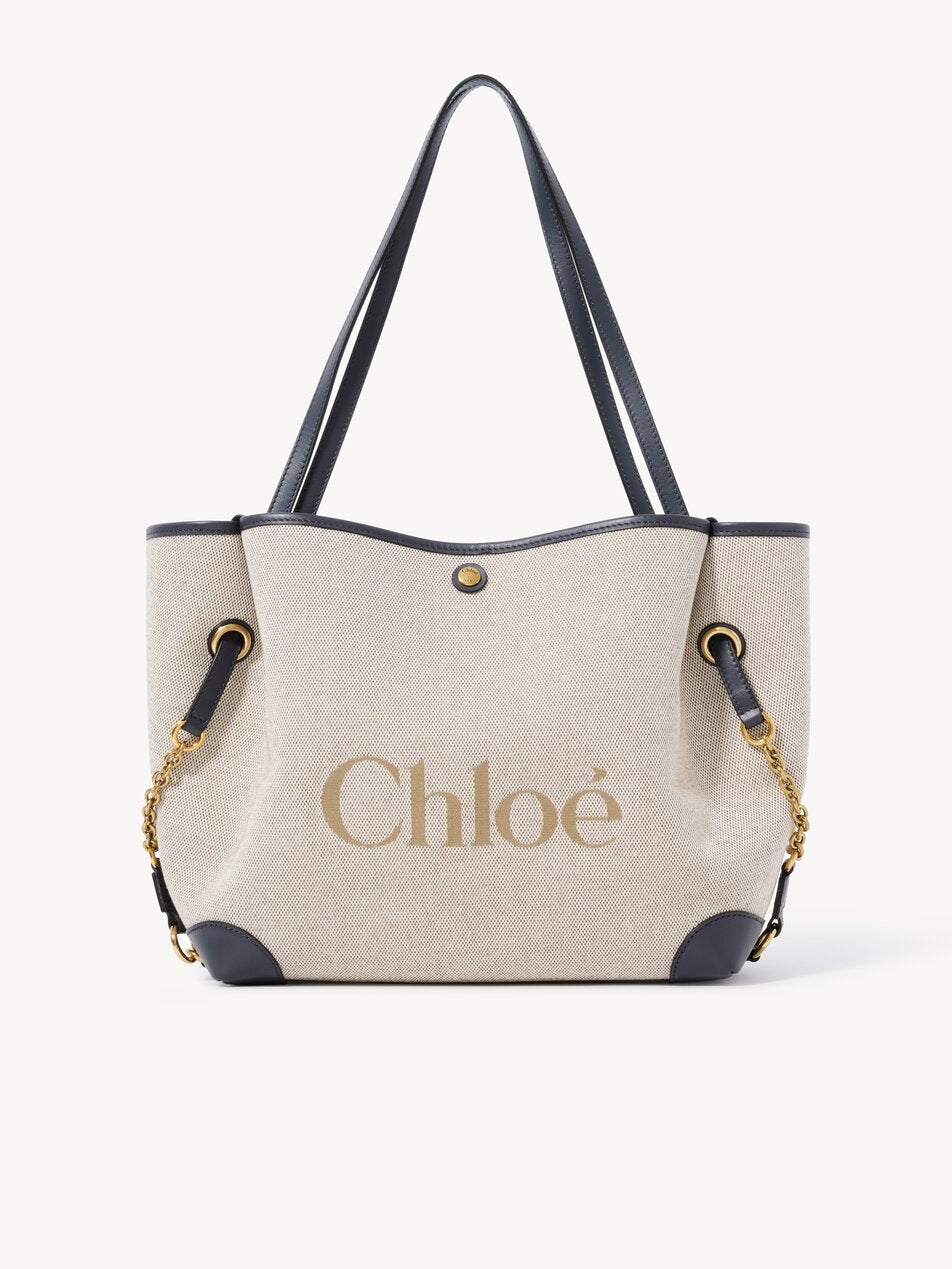 CHLOE Clover double carry bag in canvas Black Navy