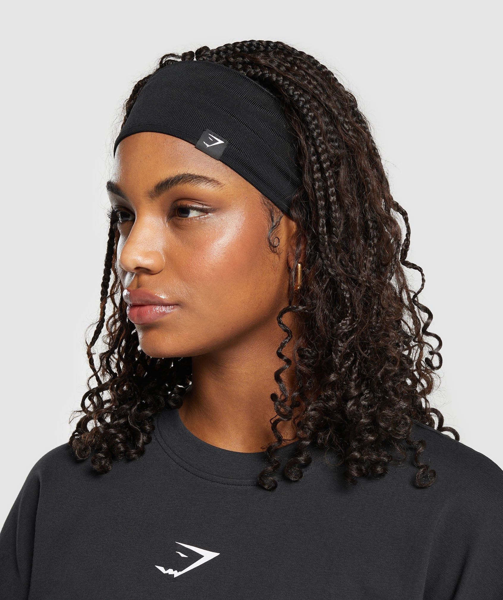 GYMSHARK Diffuse Sweat Headband Black