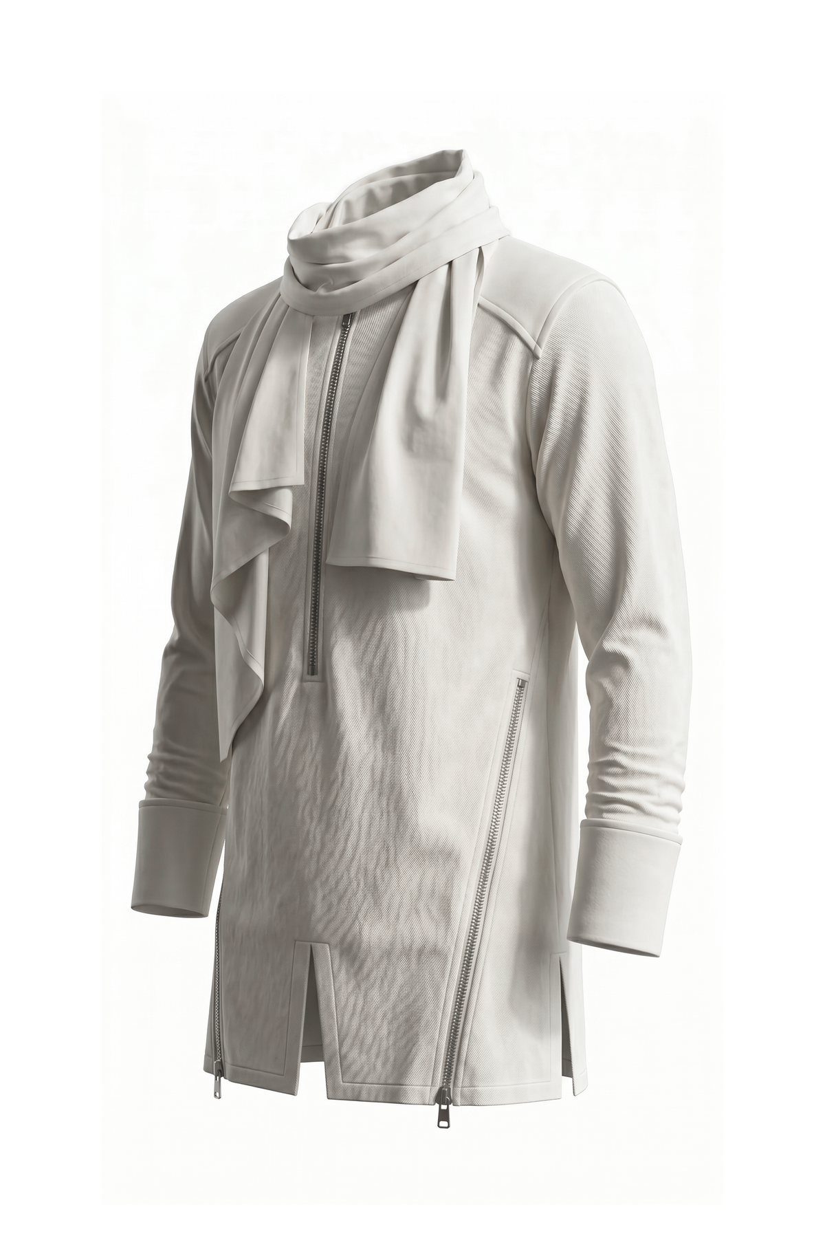 Draped Collar Kurta