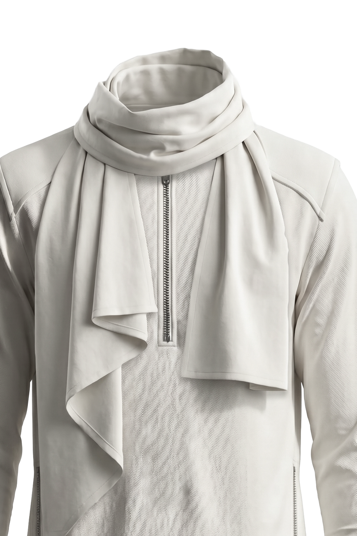 Draped Collar Kurta
