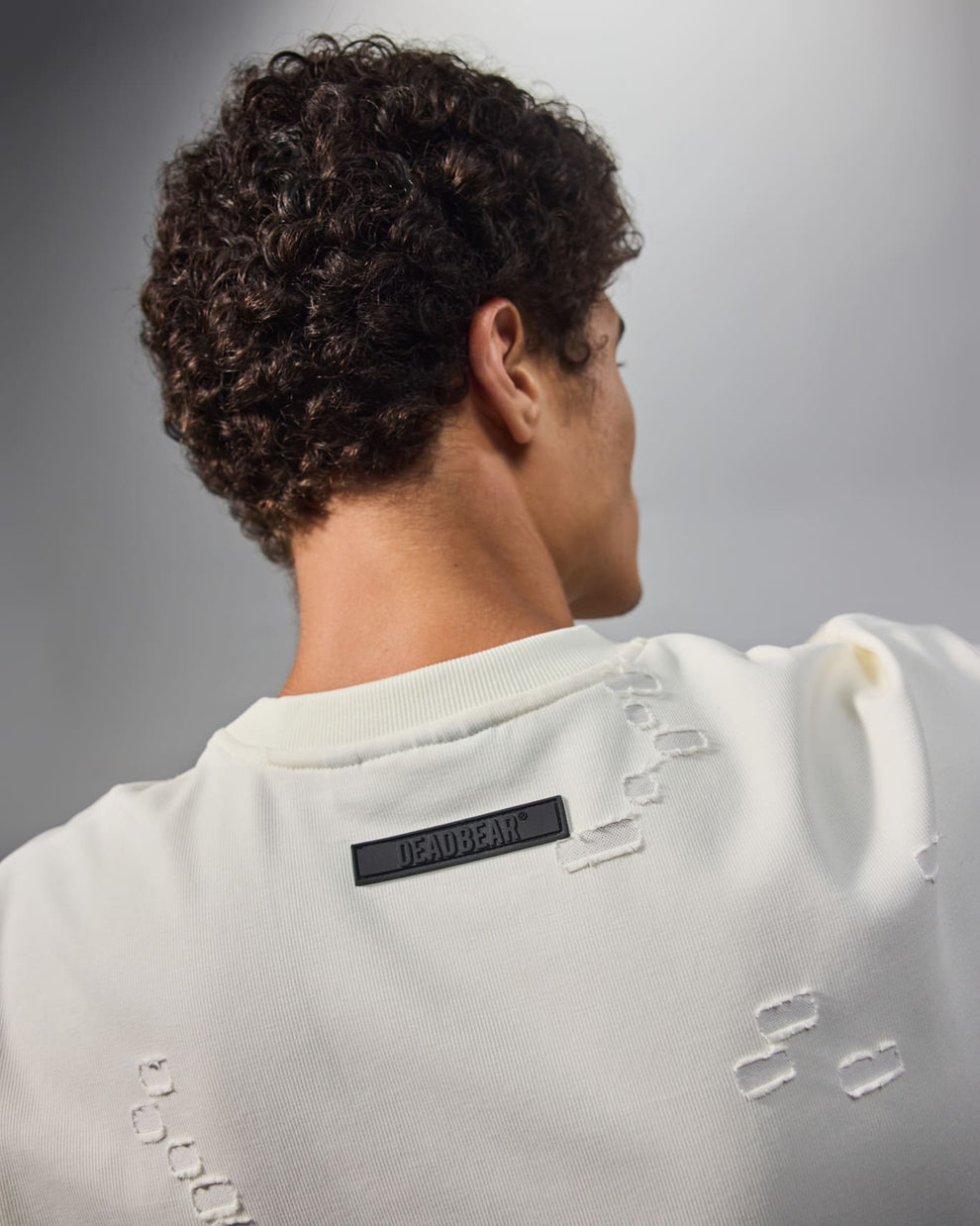 Distressed Cream White Tee 2.0