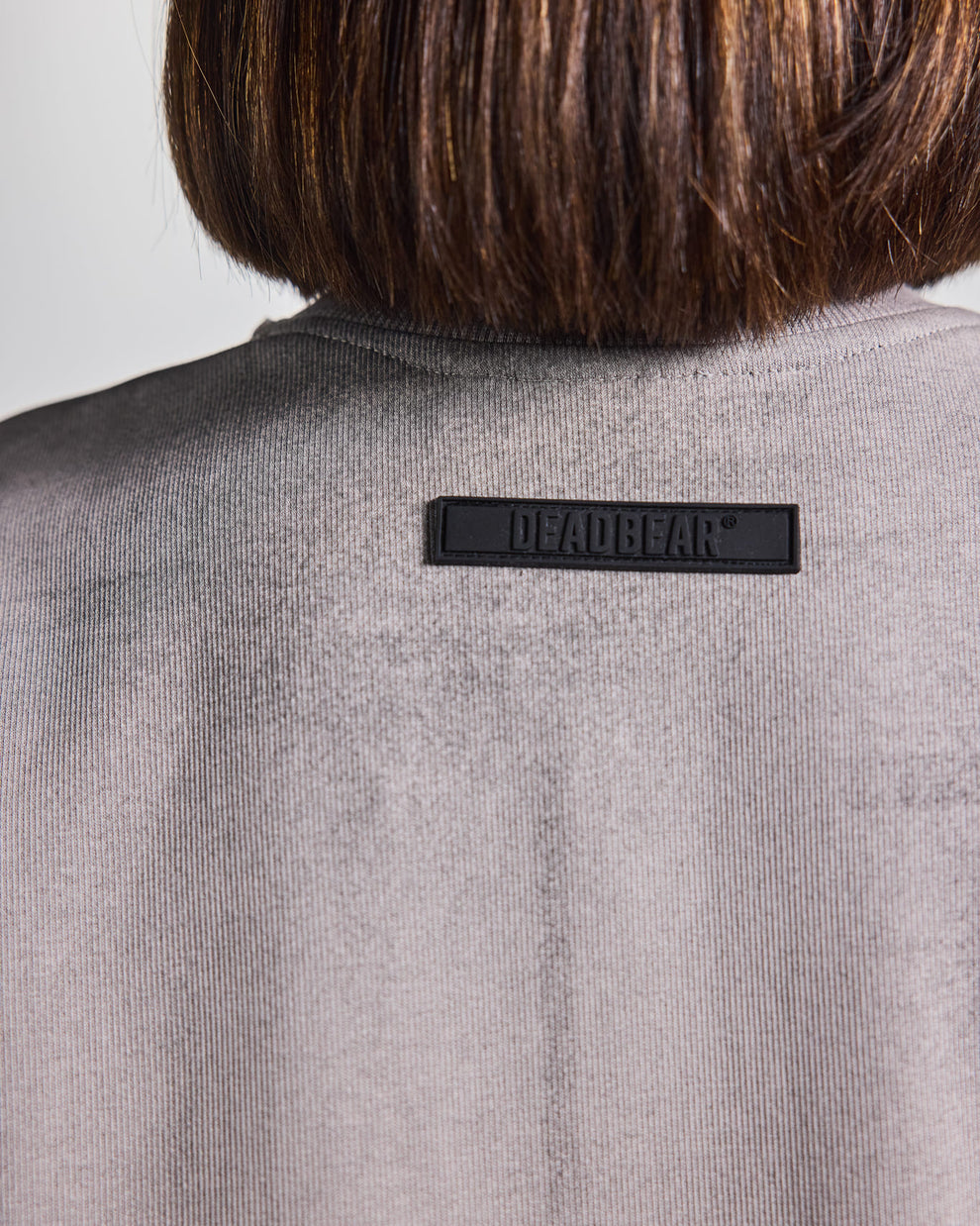 Distressed Washed Grey Tee