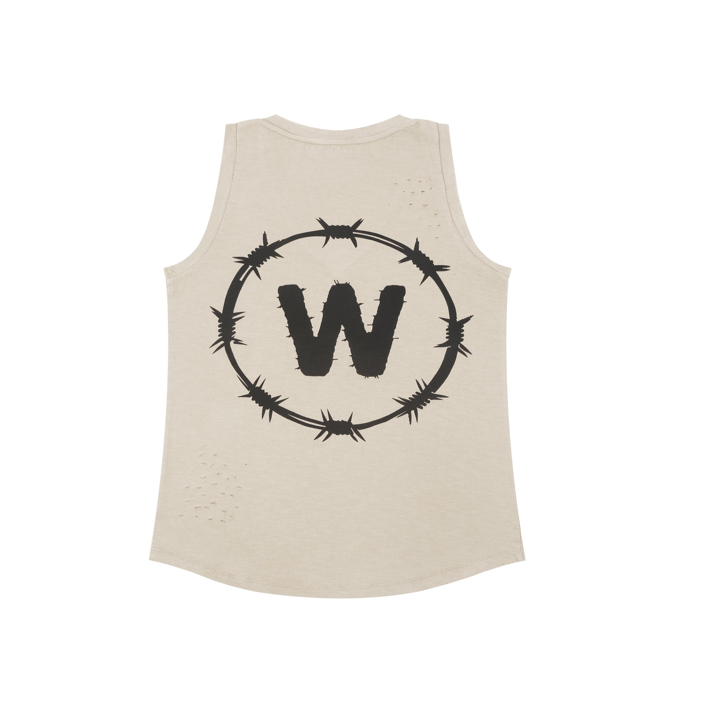 Ecru - V Neck Tank Top "Gone With The Wind"