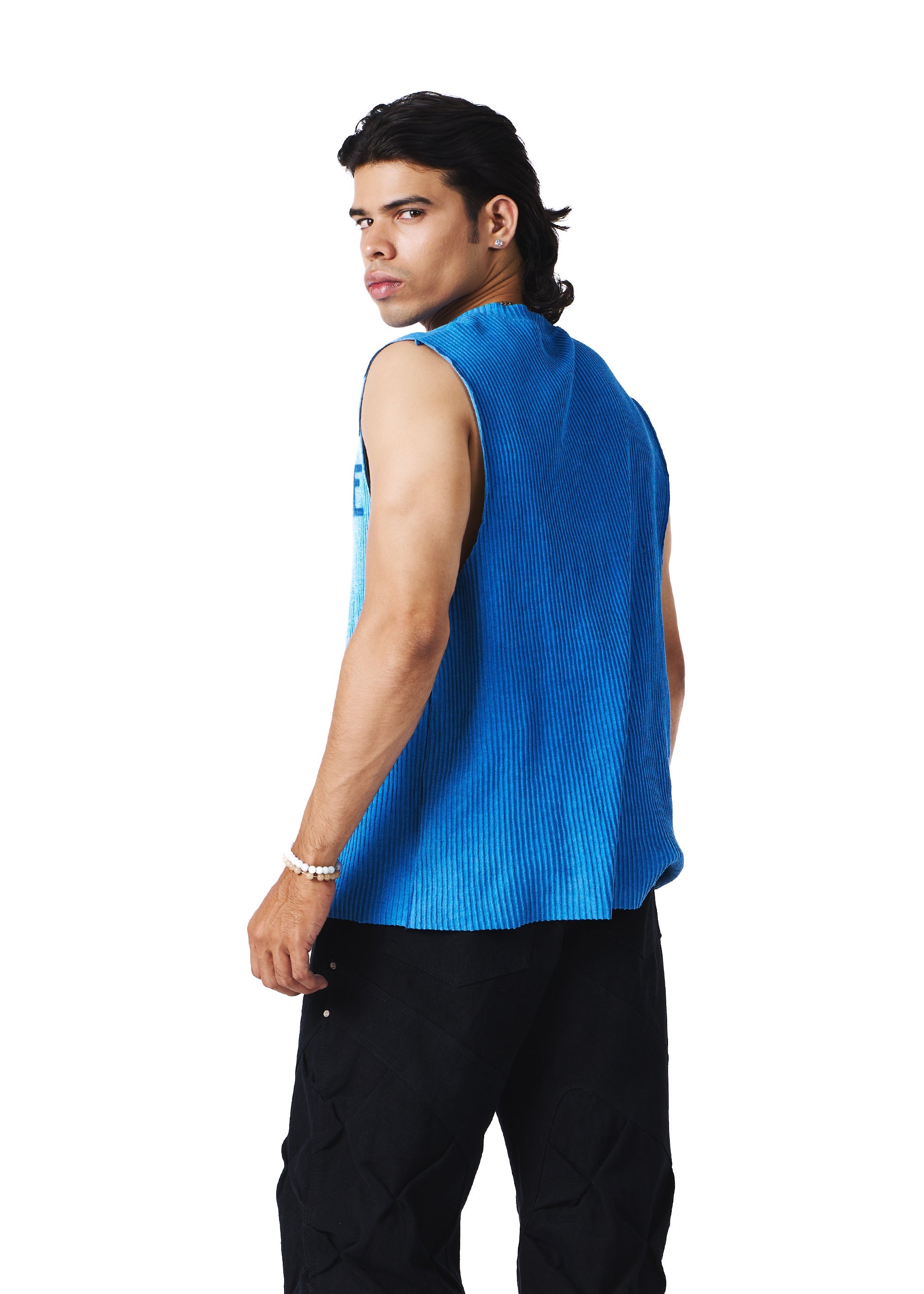 error ribbed tank - Cobalt blue