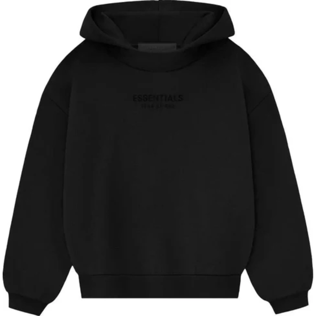 Fear of God Essentials Hoodie Jet Black (FW23)