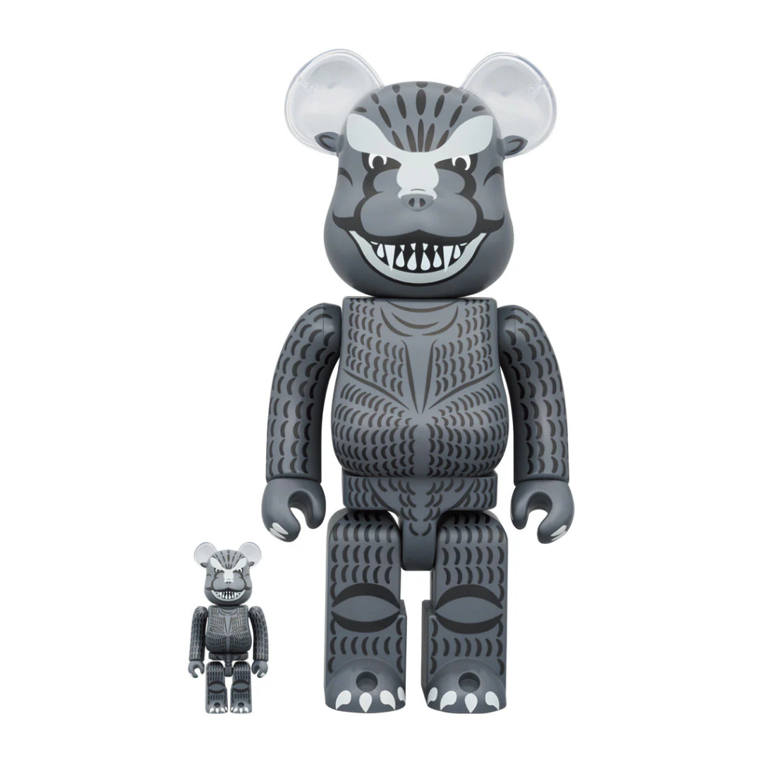 Bearbrick Godzilla (1954) 100% & 400% Set