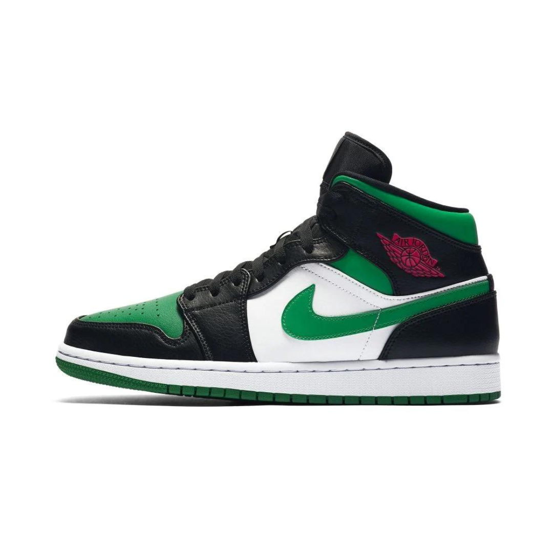 Jordan 1 Mid Green Toe