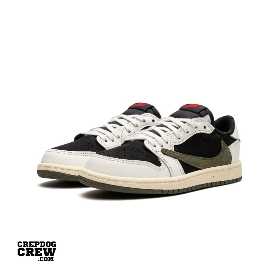 Jordan 1 Retro Low OG SP Travis Scott Olive (Pre School Kids)