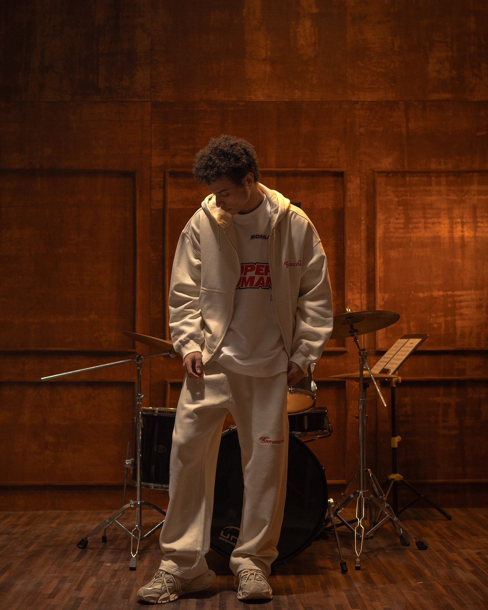 The Signature Rope Zip-Up - Cloud Dancer