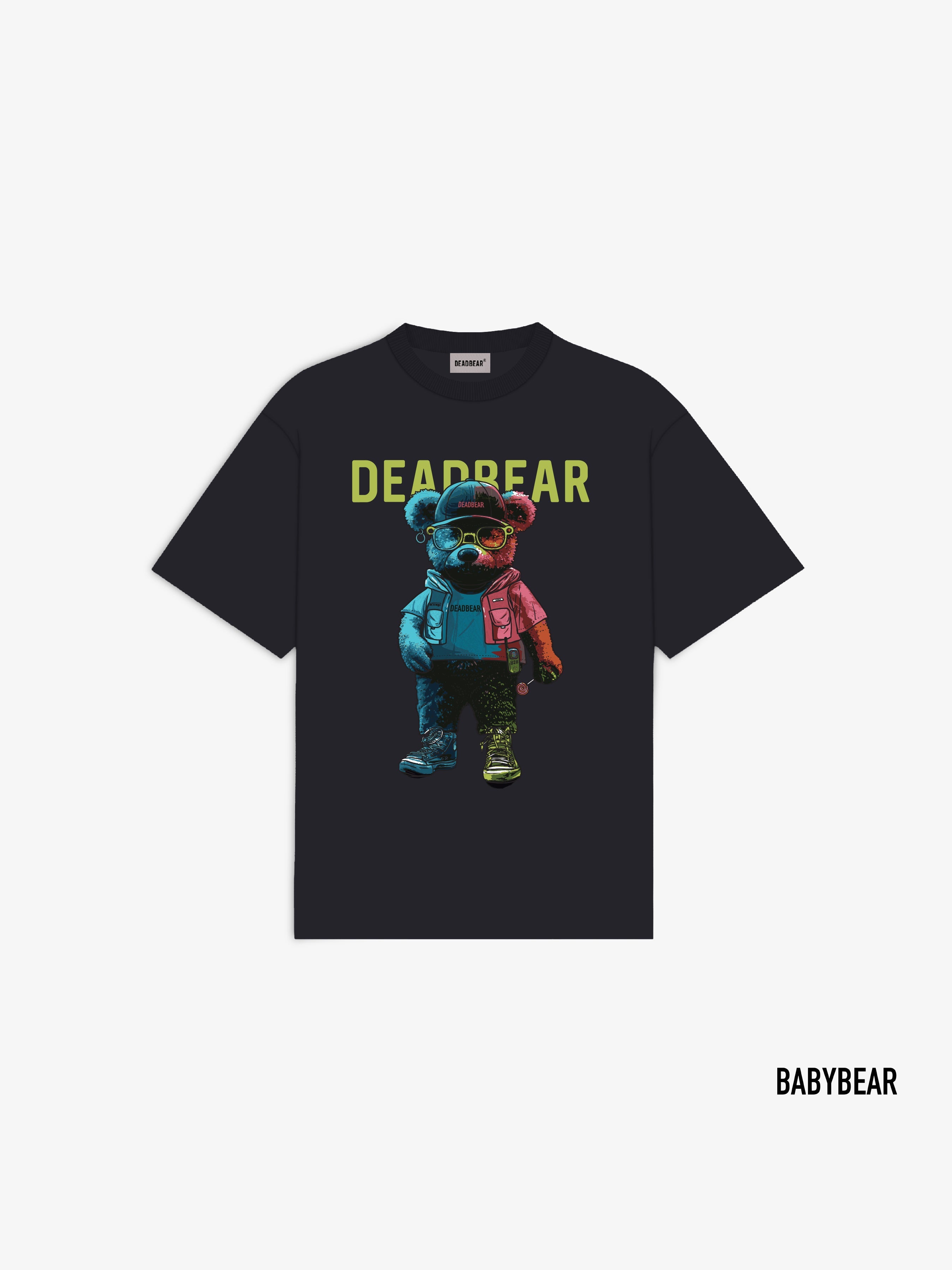Babybear Ted Tee Black