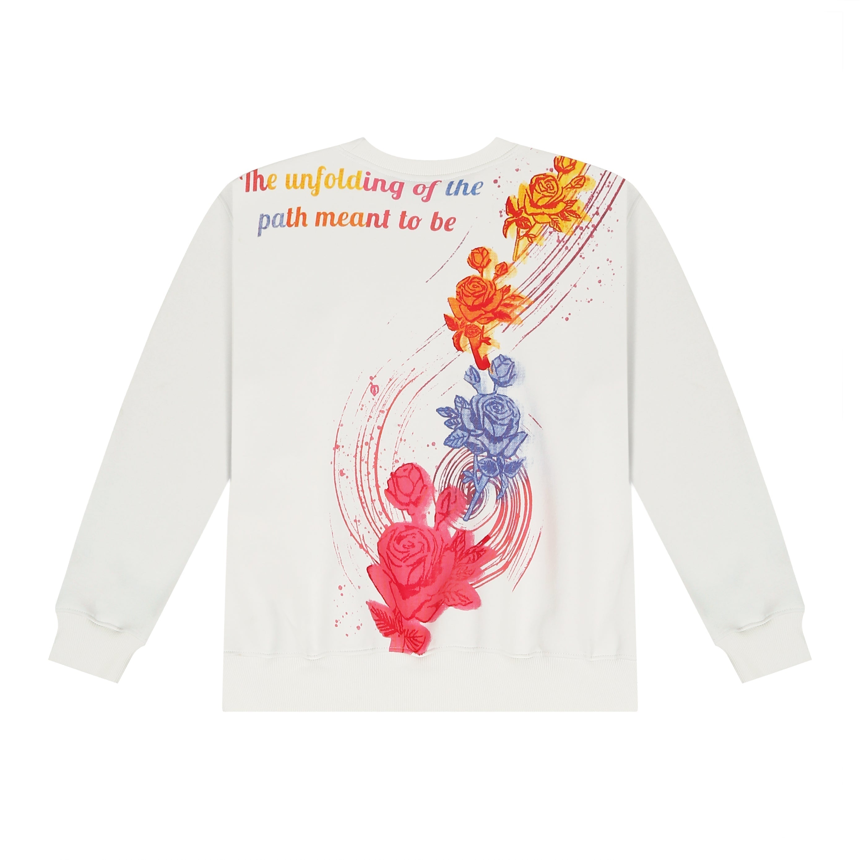 PAINTED ROSETTE SWEATSHIRT