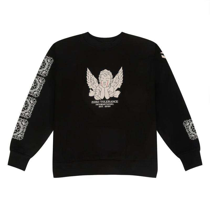 Block Lion Sweatshirt Black | Zero Tolerance | Streetwear Sweatshirt Hoodies by Crepdog Crew