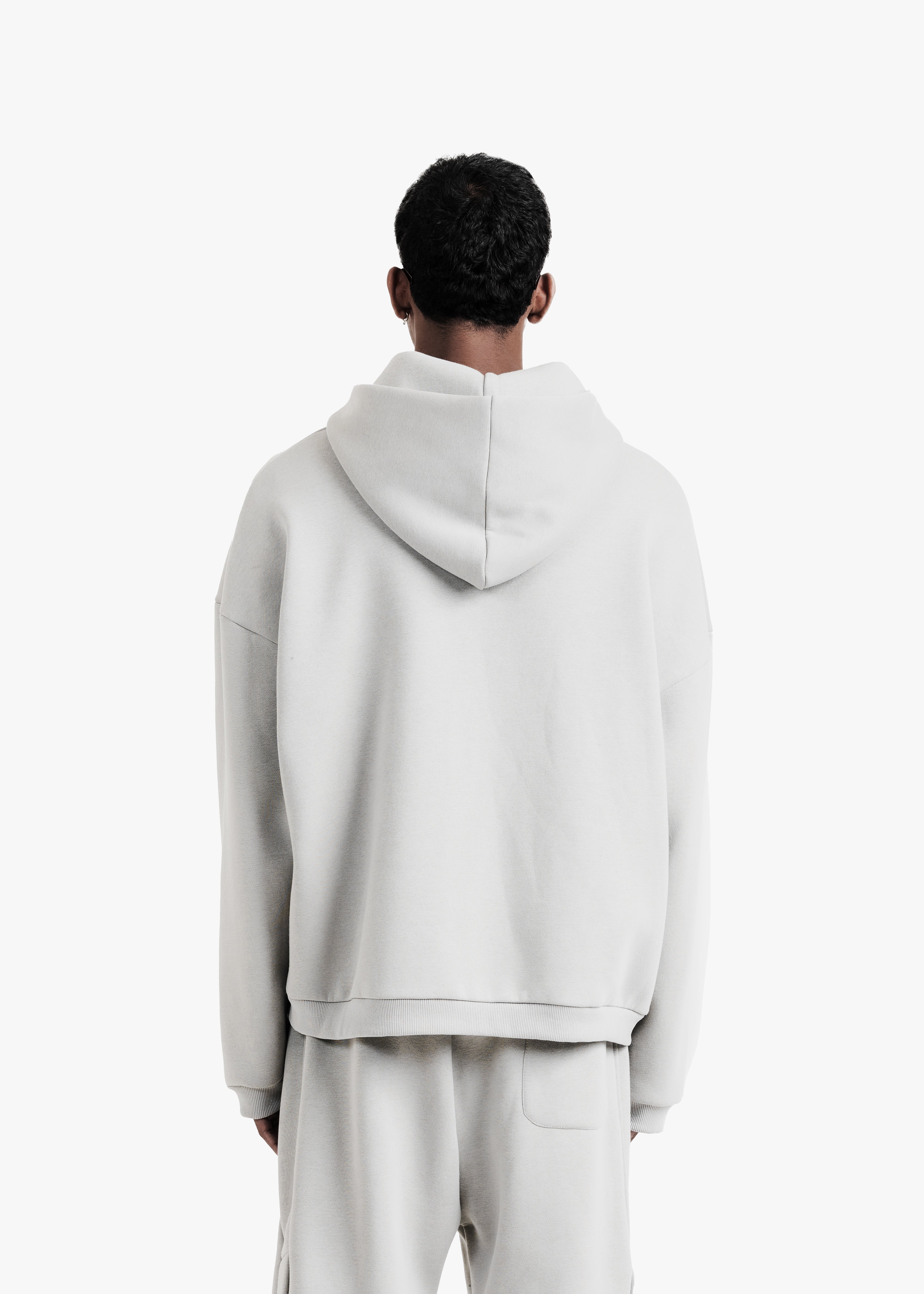 genesis boxy zip through hoodie