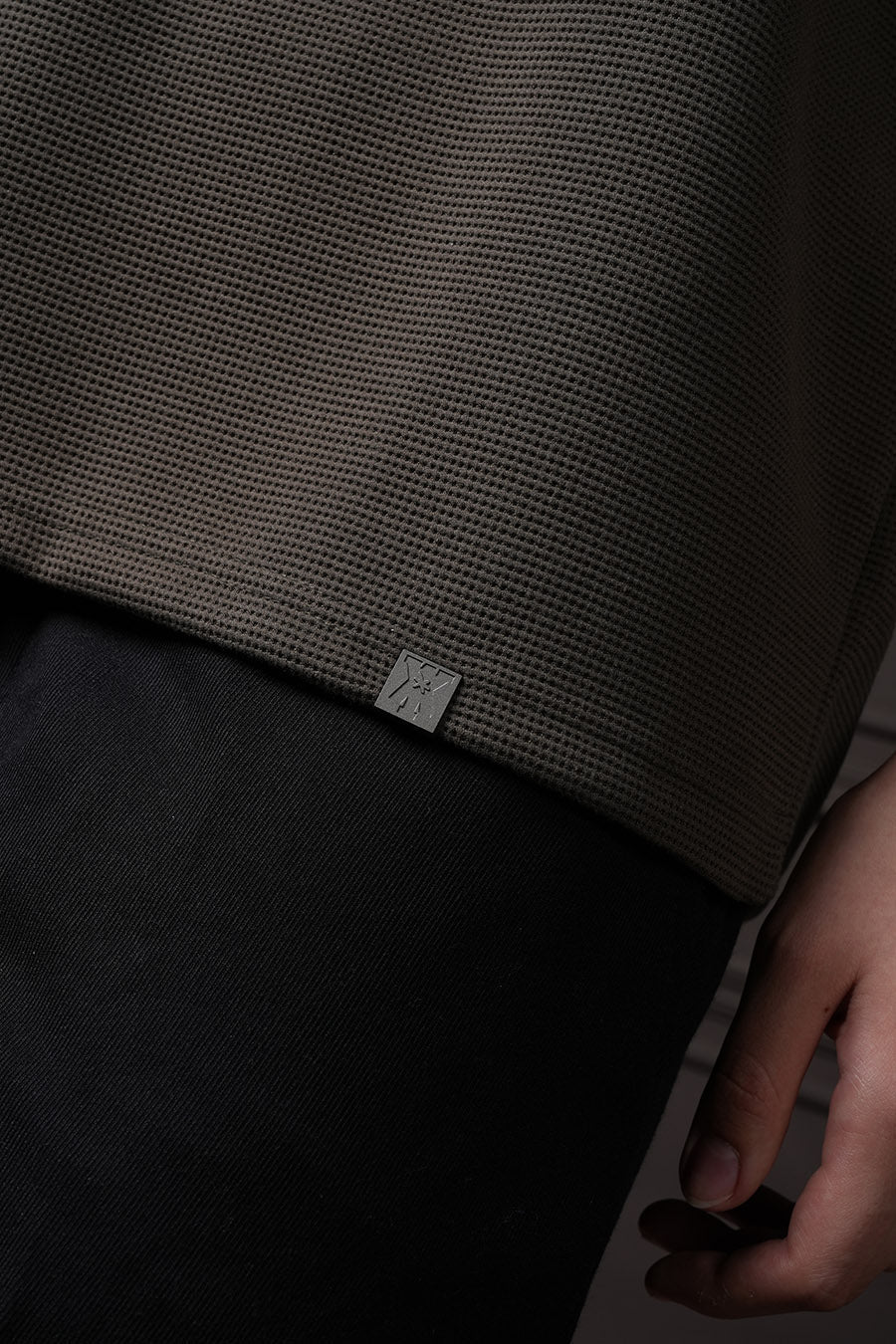 Waffle T Shirt - Tate Olive