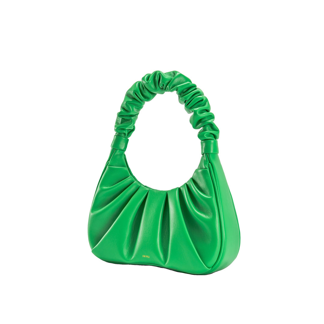 JW PEI Gabbi Ruched Hobo Handbag - Grass Green