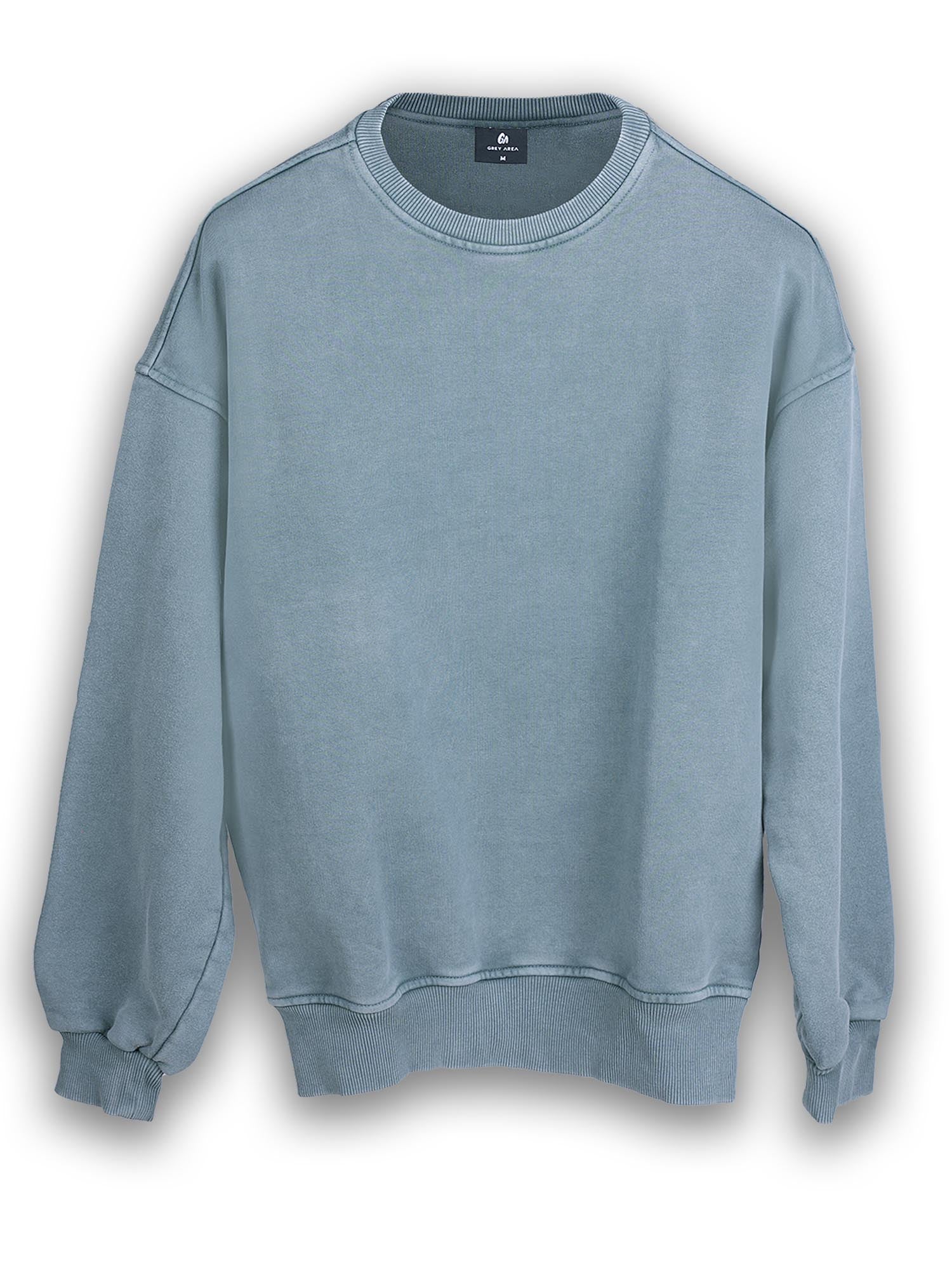 OVERDYED SWEATSHIRT (GREY TEAL)